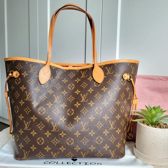 Louis Vuitton Handbags - LOUIS VUITTON Neverfull Mm Monogram "PEONY INTERIOR" Tote Bag